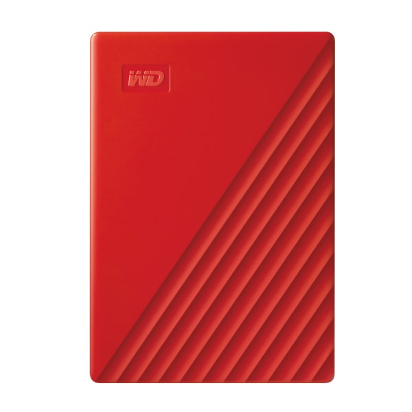 slide 1 of 10, Western Digital My Passport Portable External Hard Drive, 4Tb, Wdbpkj0040Brd-Wesn, Red, 1 ct