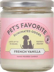 Pet's Favorite French Vanilla Hand-Poured Candle 1 ea Jar