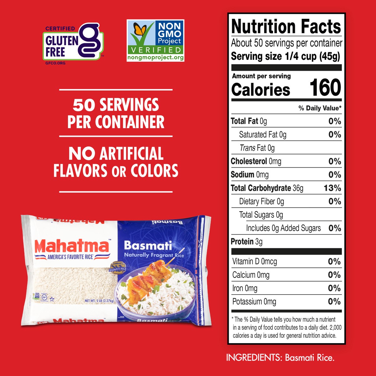 slide 6 of 9, Mahatma Basmati Rice, 80 oz