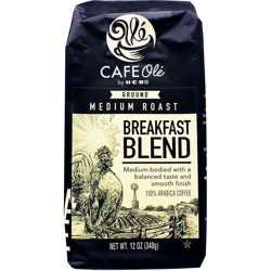 H-E-B Cafe Ole Ground Breakfast Blend Medium Roast Coffee - 12 oz