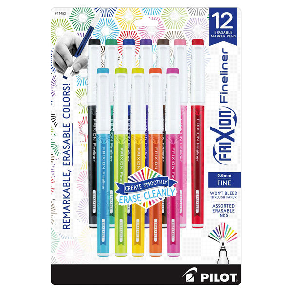 slide 1 of 1, Pilot Frixion Fineliner Markers, 1 ct