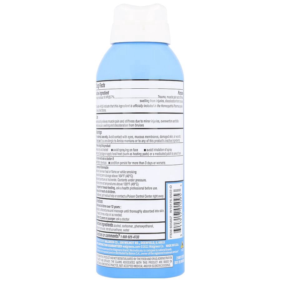slide 5 of 5, Walgreens Arnica Pain Relieving Spray, 4 oz