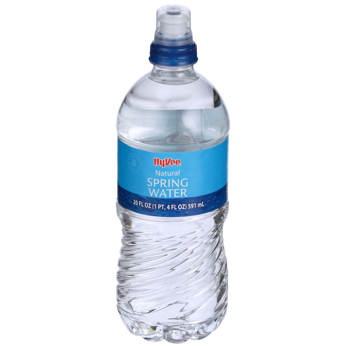 slide 1 of 1, Hy-vee Natural Spring Water - 20 fl oz, 20 fl oz