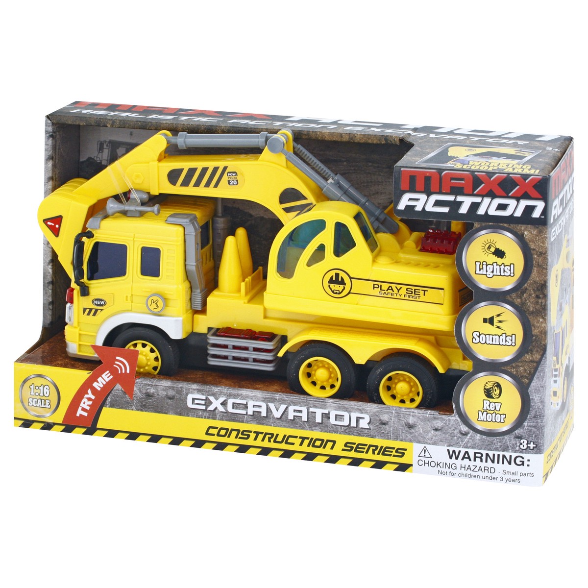 slide 9 of 10, Maxx Action Construction Series Excavator Toy 1 ea, 1 ct