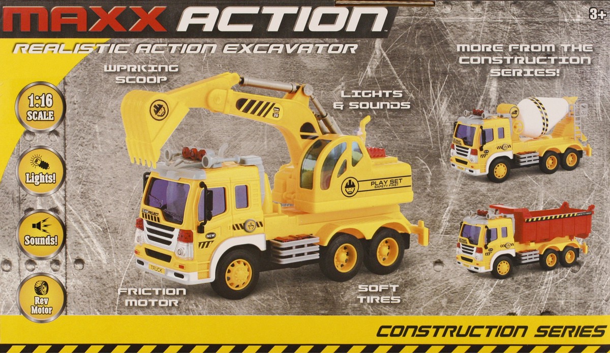 slide 8 of 10, Maxx Action Construction Series Excavator Toy 1 ea, 1 ct