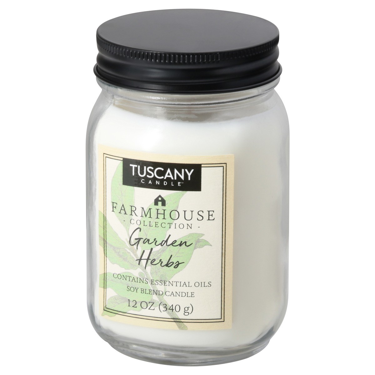 slide 5 of 9, Tuscany Jar Candle Farmhouse Garden Herbs, 12 oz