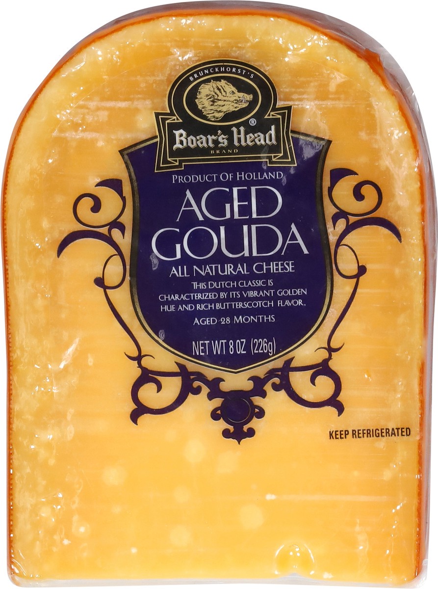 slide 1 of 13, Boar's Head Aged Gouda, 8 oz