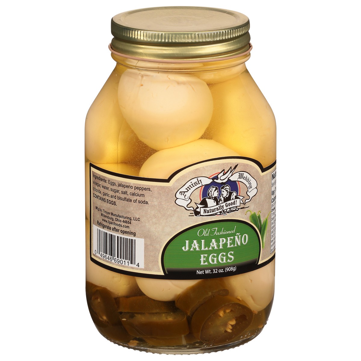 slide 12 of 12, Amish Wedding Old Fashioned Jalapeno Eggs 32 oz, 32 oz