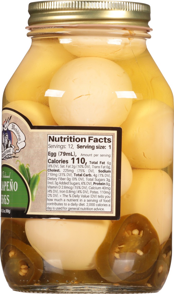slide 10 of 12, Amish Wedding Old Fashioned Jalapeno Eggs 32 oz, 32 oz