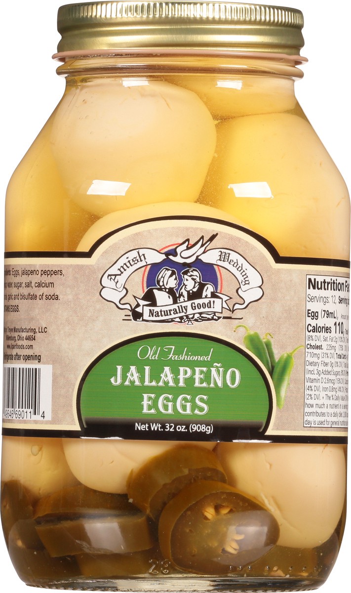slide 3 of 12, Amish Wedding Old Fashioned Jalapeno Eggs 32 oz, 32 oz