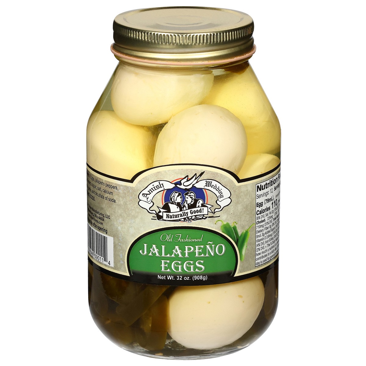 slide 1 of 12, Amish Wedding Old Fashioned Jalapeno Eggs 32 oz, 32 oz