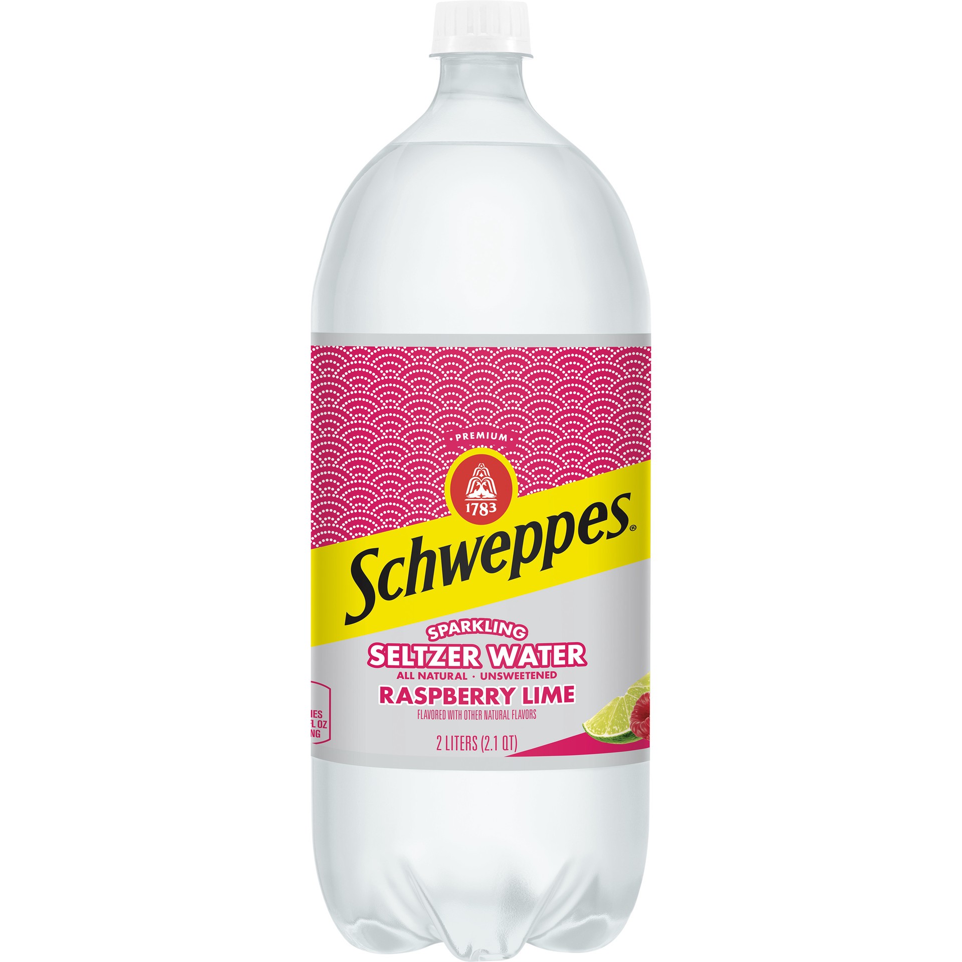 slide 1 of 3, Schweppes Raspberry Lime Sparkling Seltzer Water- 2 liter, 2 liter