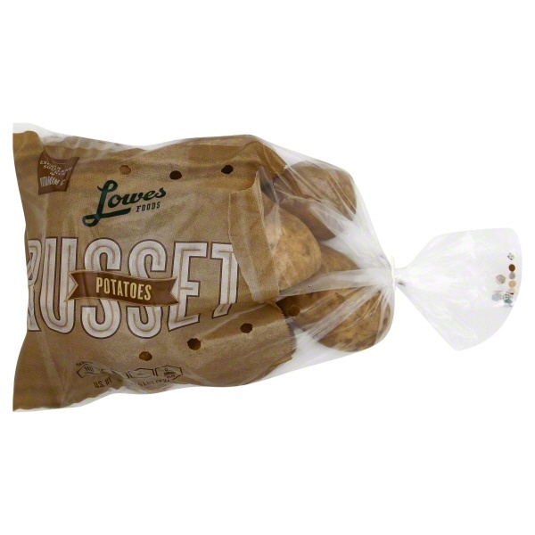 slide 1 of 1, Lowes Foods Russet Premium Potatoes, 5 lb