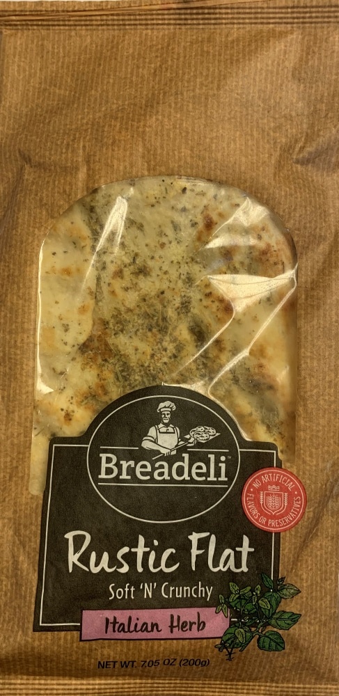 slide 1 of 1, Breadeli Italian Herb Flatbread, 7.05 oz