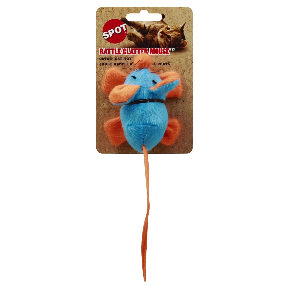 slide 1 of 2, SPOT Ethical Pet Rattle Clatter Mouse With Catnip, 1 ct