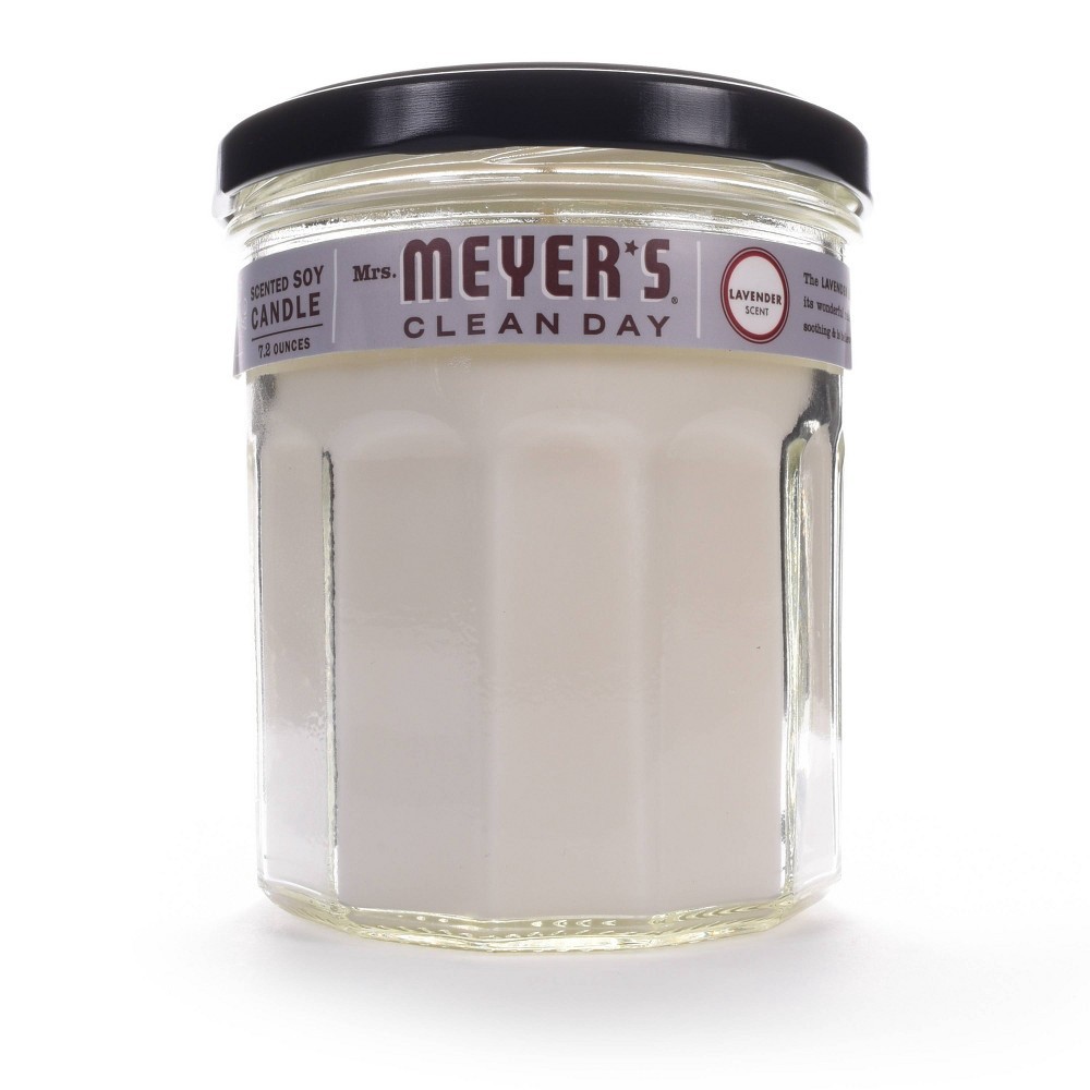 slide 2 of 3, Mrs. Meyer's Clean Day Scented Soy Candle, Large, Lavender Scent, 7.2 Ounce Candle, 7.2 oz
