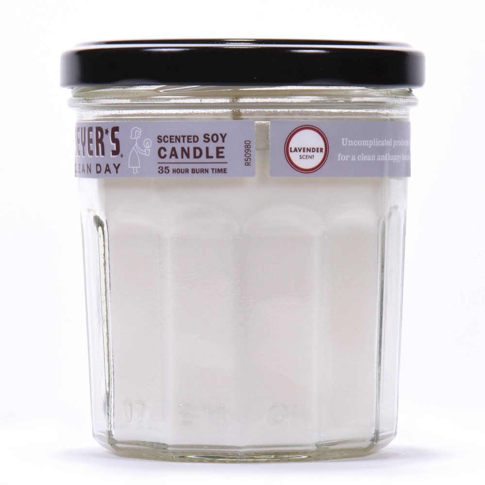slide 3 of 3, Mrs. Meyer's Clean Day Scented Soy Candle, Large, Lavender Scent, 7.2 Ounce Candle, 7.2 oz