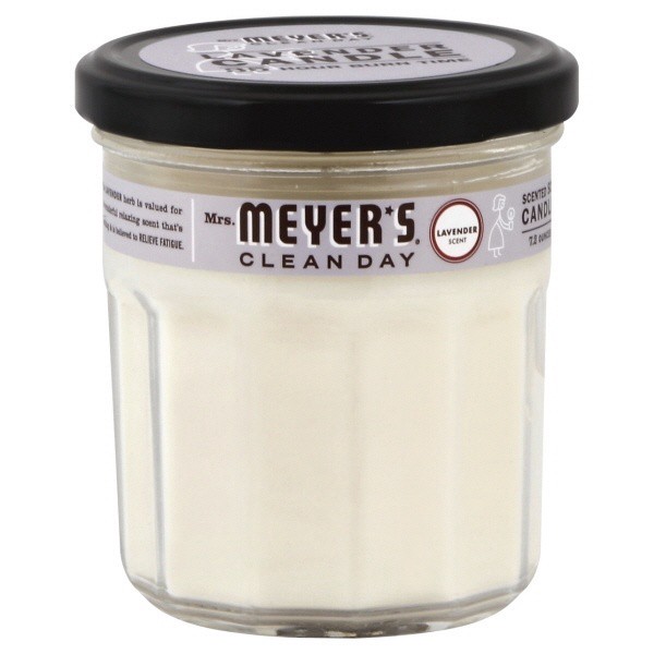 slide 1 of 3, Mrs. Meyer's Clean Day Scented Soy Candle, Large, Lavender Scent, 7.2 Ounce Candle, 7.2 oz