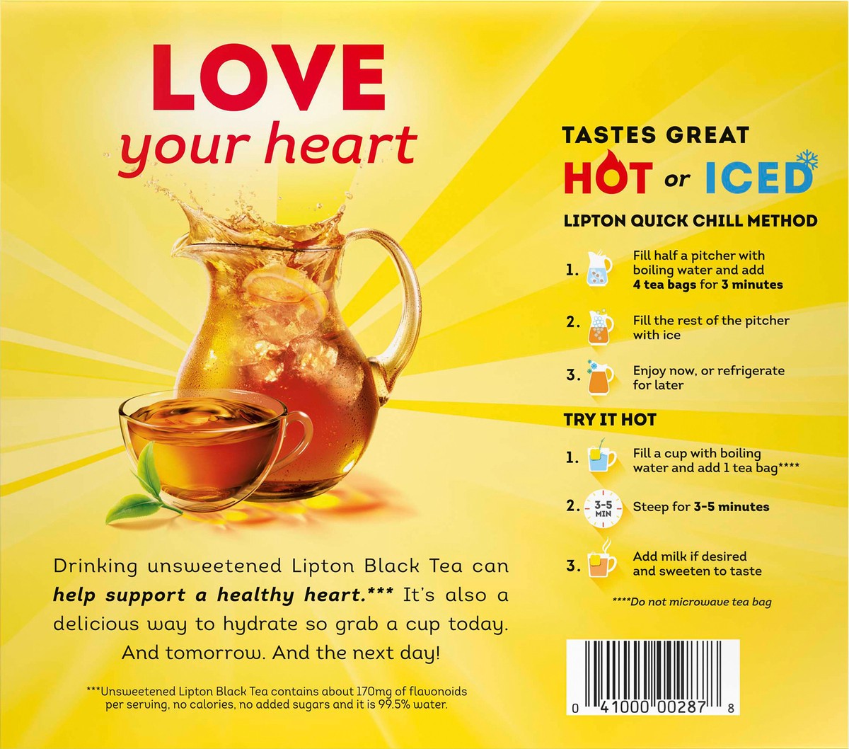 slide 5 of 6, Lipton Tea Bags Black Tea, 8 oz, 100 Count , 8 oz