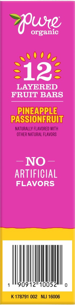 slide 6 of 10, Pure Organic Pineapple Passionfruit Layered Fruit Bars, 7.6 oz, 12 ct