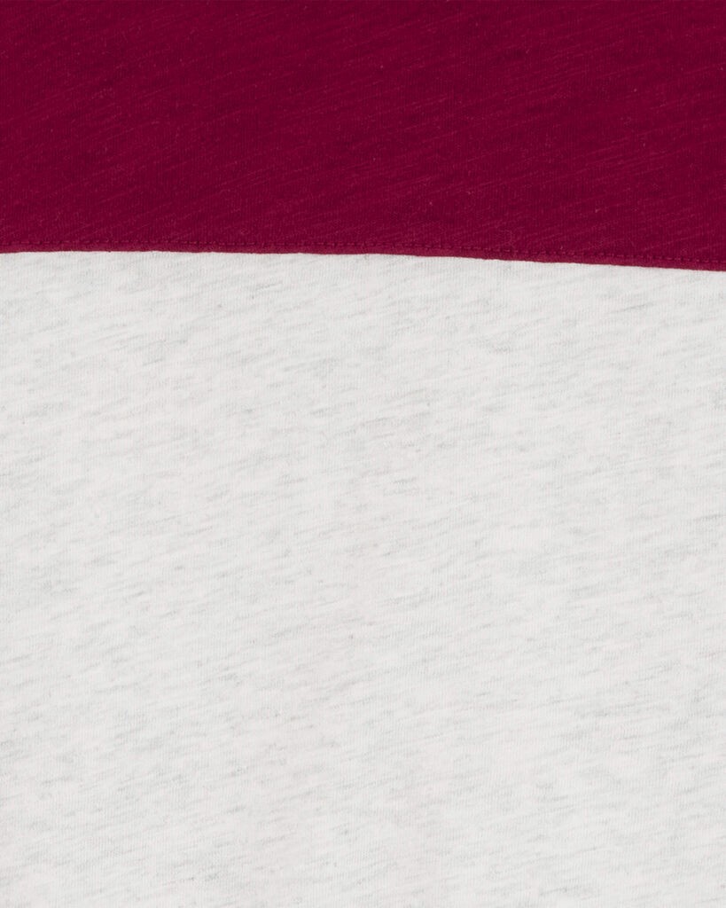 slide 2 of 2, Carter's Kid Colorblock Graphic Tee Grey/Burgundy 14, 1 ct
