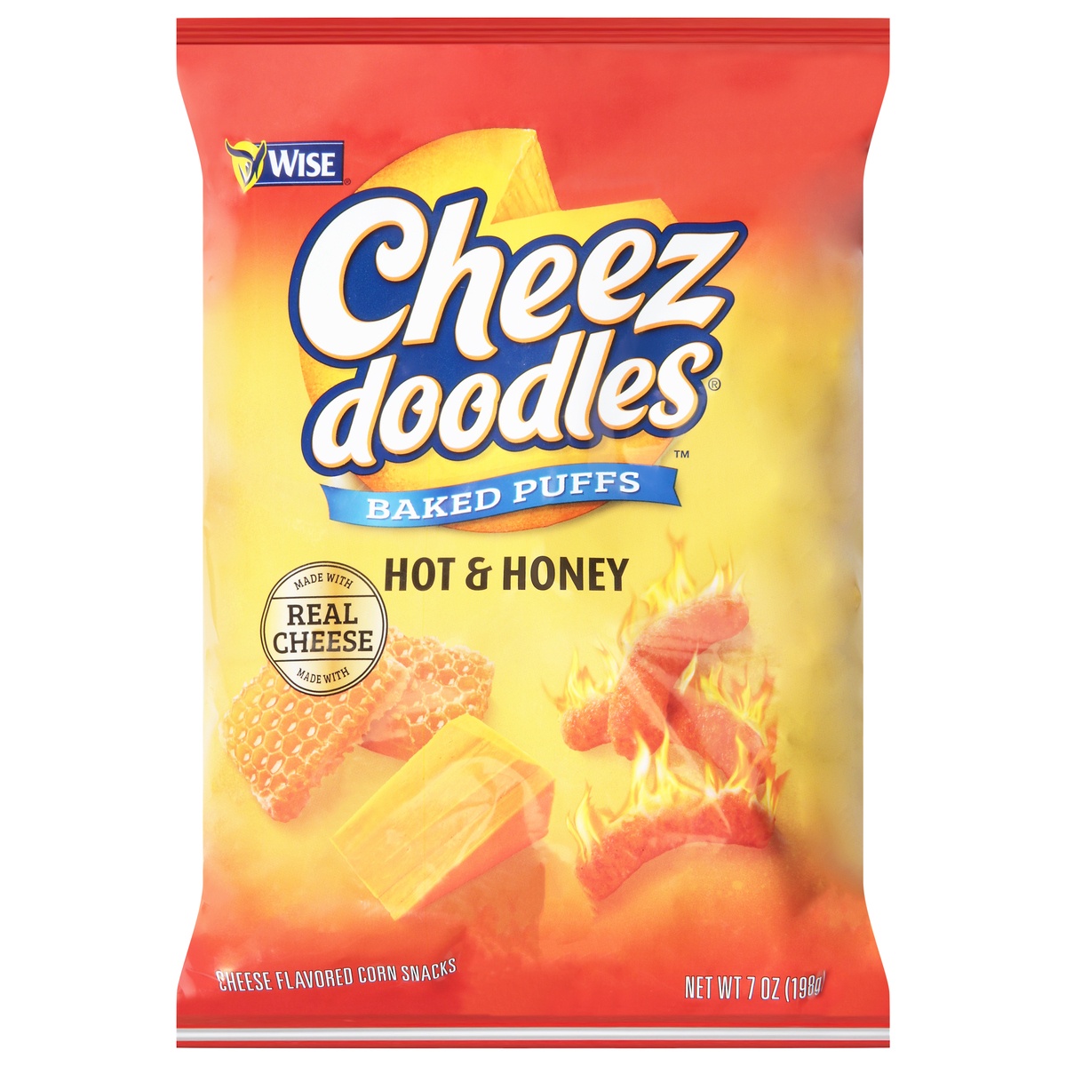 Wise Cheez Doodles Hot & Honey Baked Puffs 7 oz 7 oz Shipt