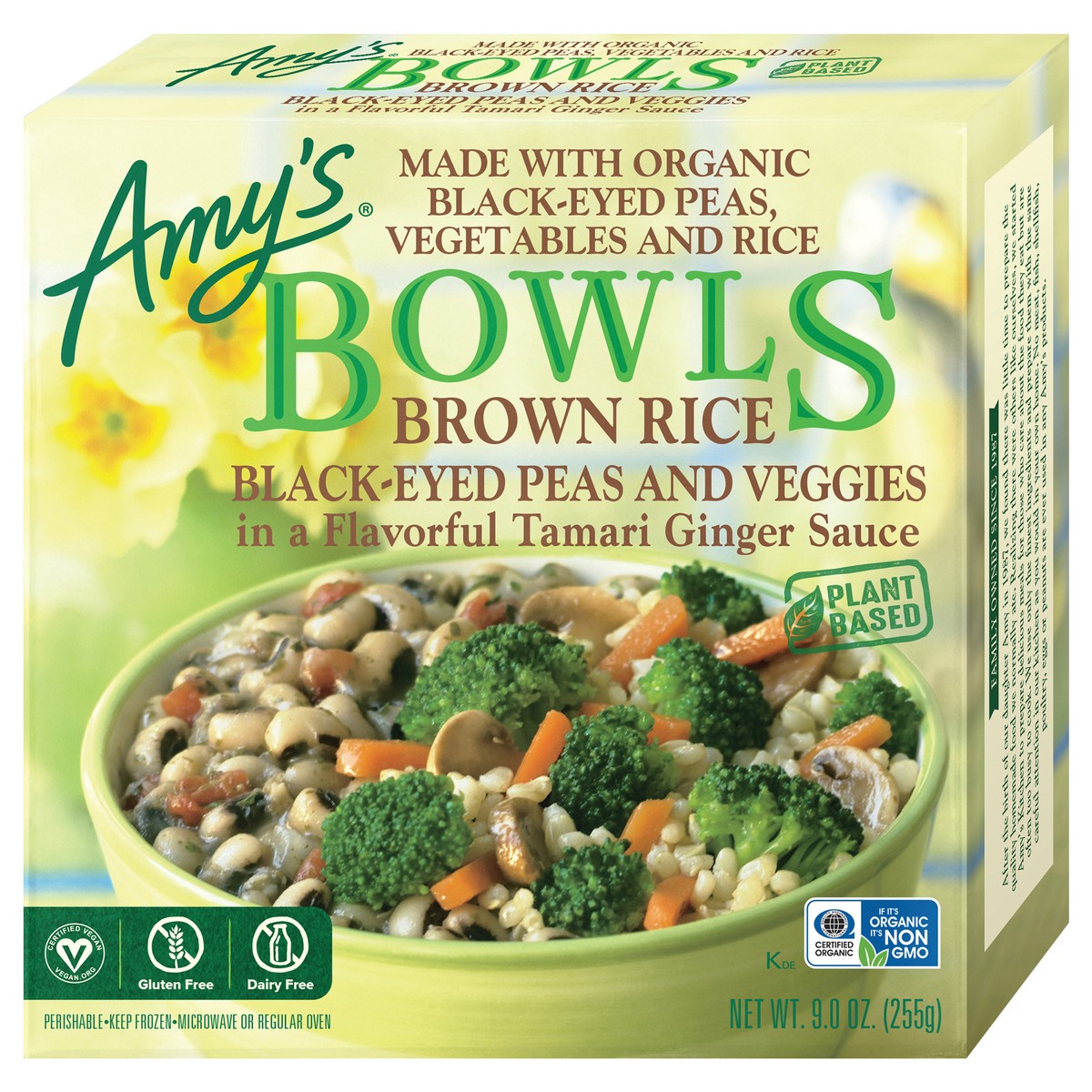 slide 7 of 8, Amy's Kitchen Brown Rice-Black-Eyed Peas and Veggies Bowl, 9 oz