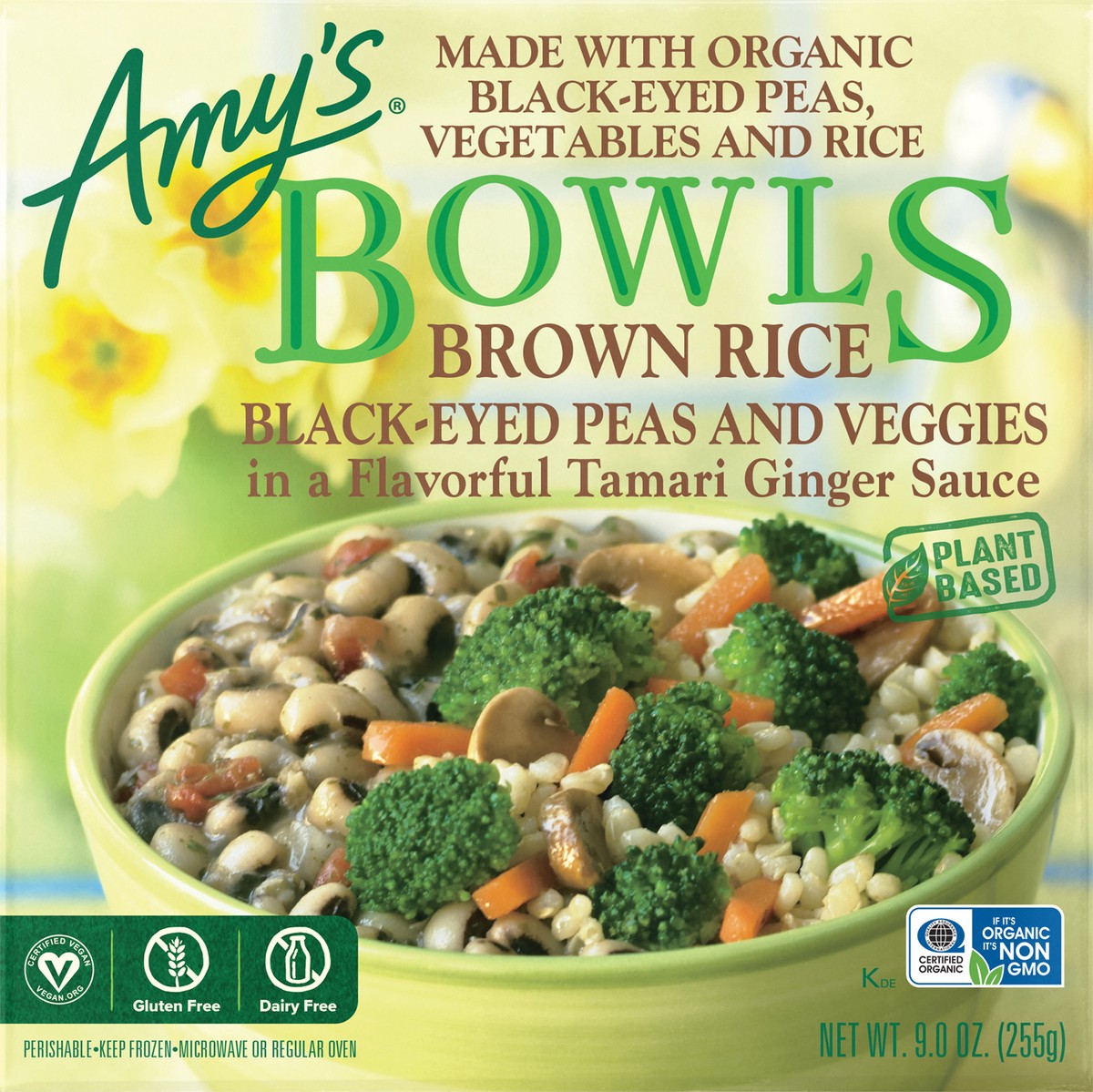 slide 2 of 8, Amy's Kitchen Brown Rice-Black-Eyed Peas and Veggies Bowl, 9 oz