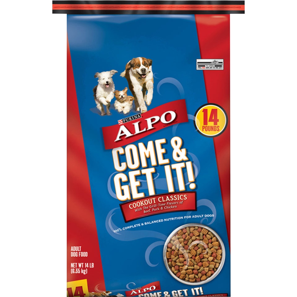 slide 1 of 5, ALPO Come & Get It! Cookout Classics Dog Food, 14 lb
