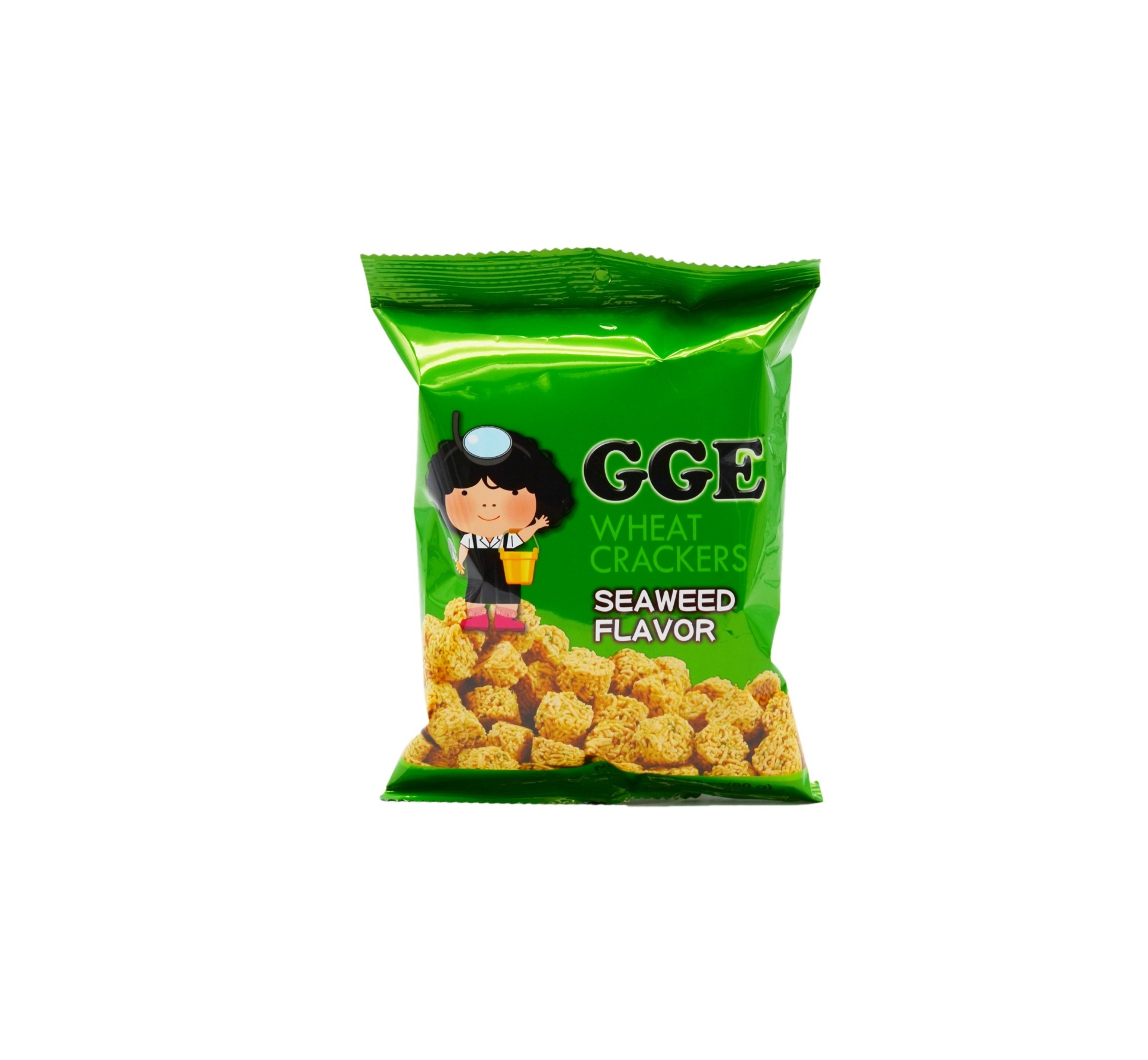 slide 1 of 1, GGE Snack Noodle Wheat Crackers Seaweed Flavor, 3.35 oz