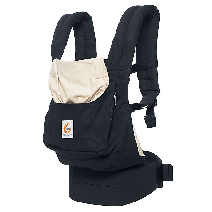 slide 1 of 4, Ergobaby Original 3-Position Baby Carrier - Black/Camel, 1 ct