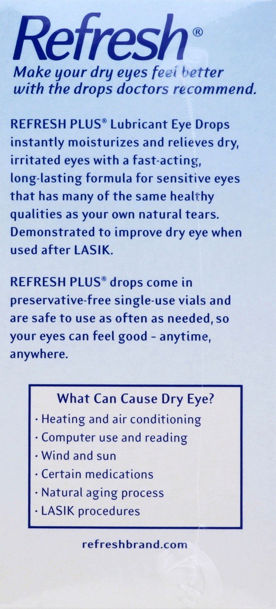slide 7 of 7, Refresh Plus Lubricant Eye Drops, 70 ct