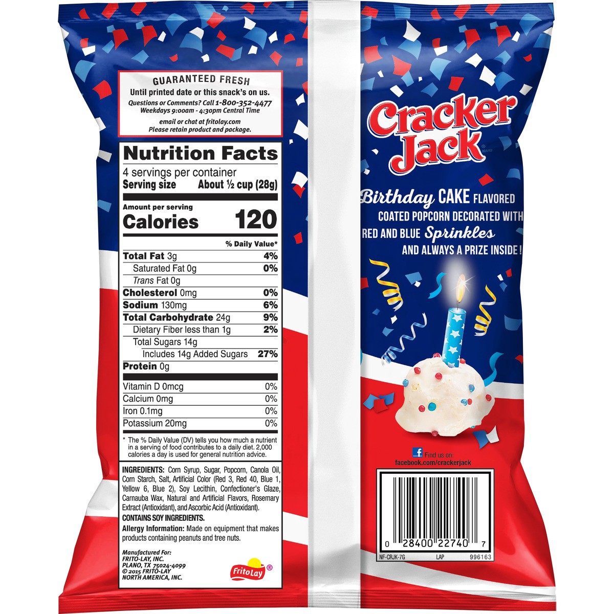 slide 2 of 6, Cracker Jack Popcorn, 4 oz