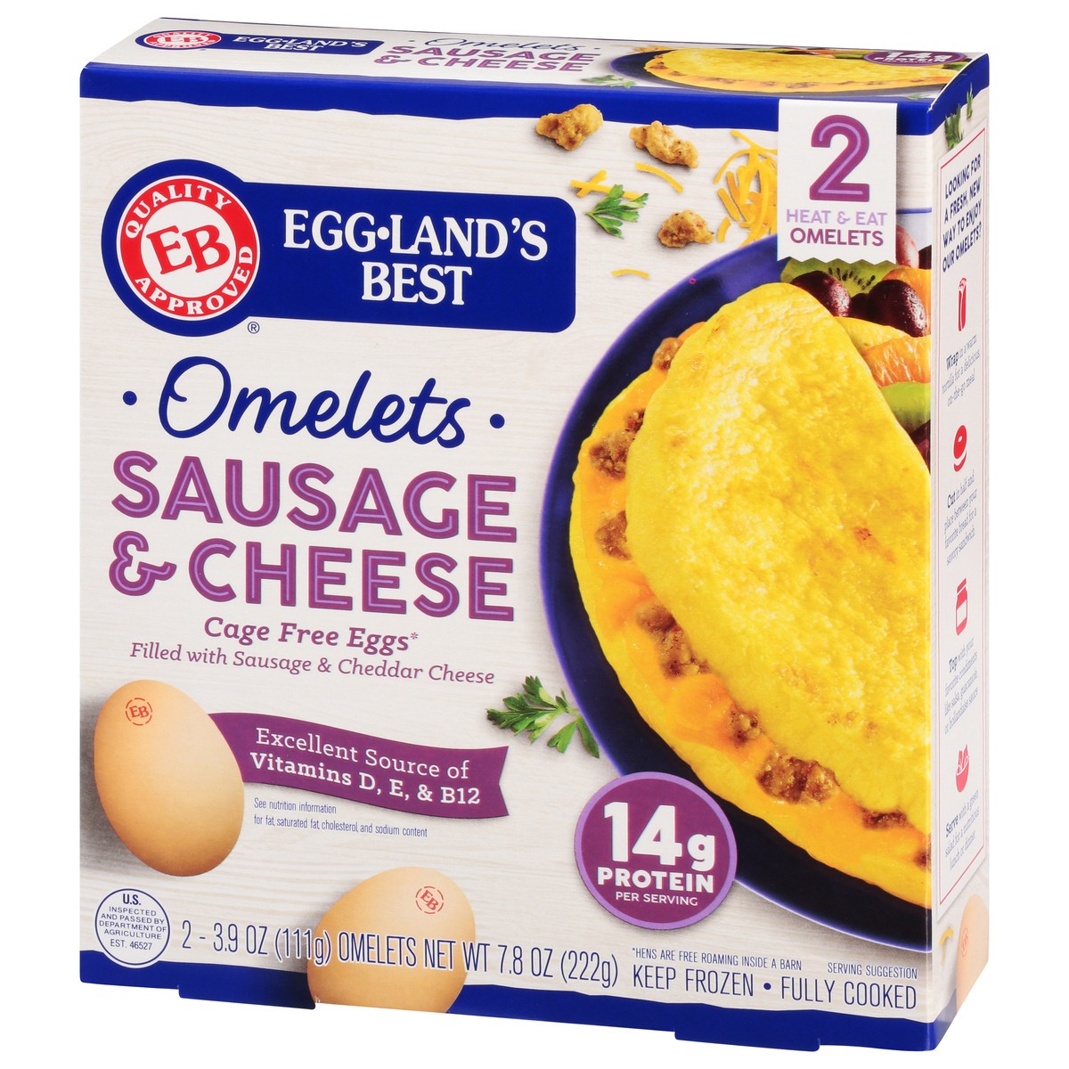 slide 5 of 9, Eggland's Best Omelets, 2 ct