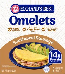 Eggland's Best Sausage & Cheese Frozen Omelet, 2 count