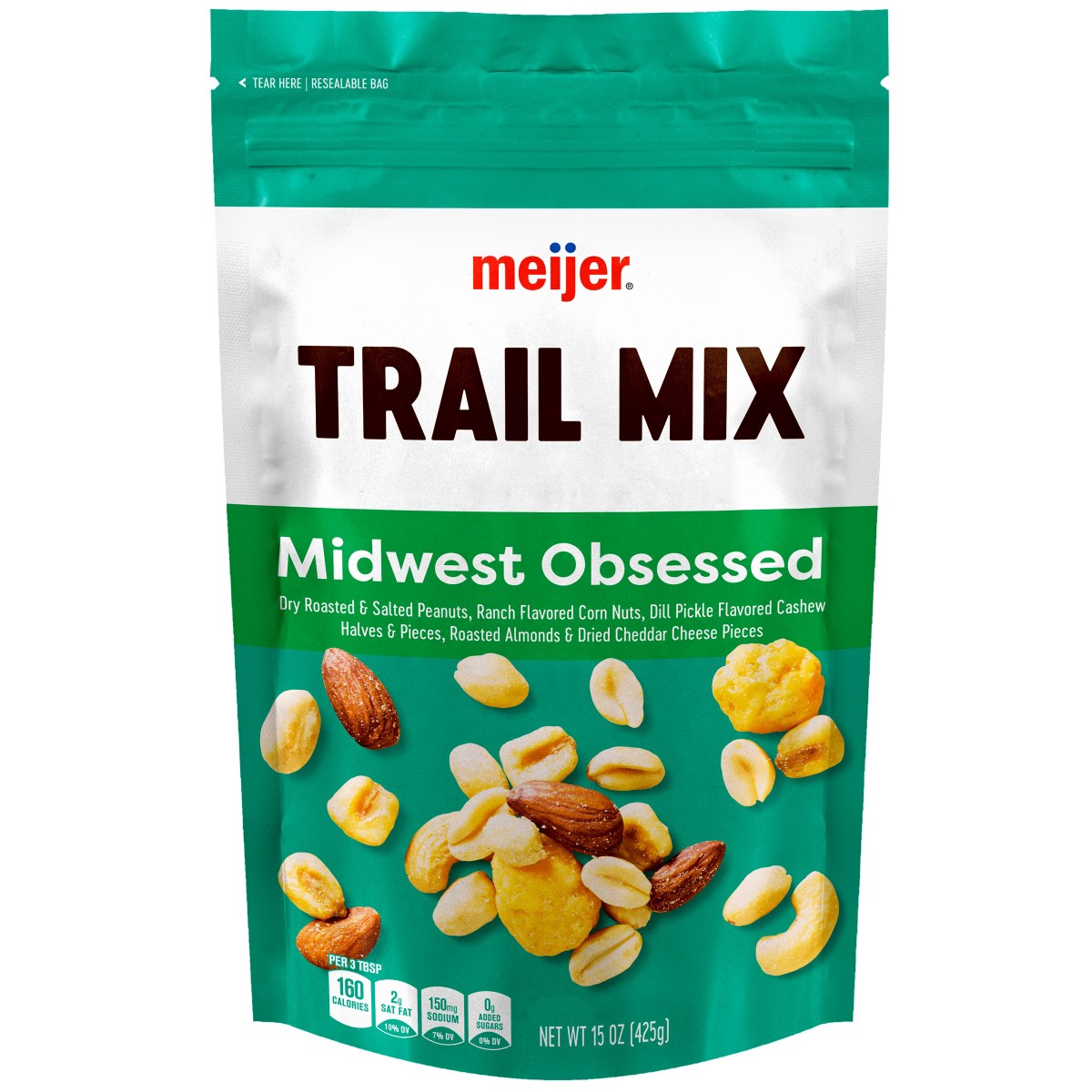 slide 1 of 2, Meijer Midwest Obsessed Trail Mix, 15 oz