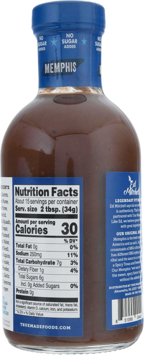 slide 12 of 14, Tru Made Bbq Sauce Memphis Nsa, 18 oz