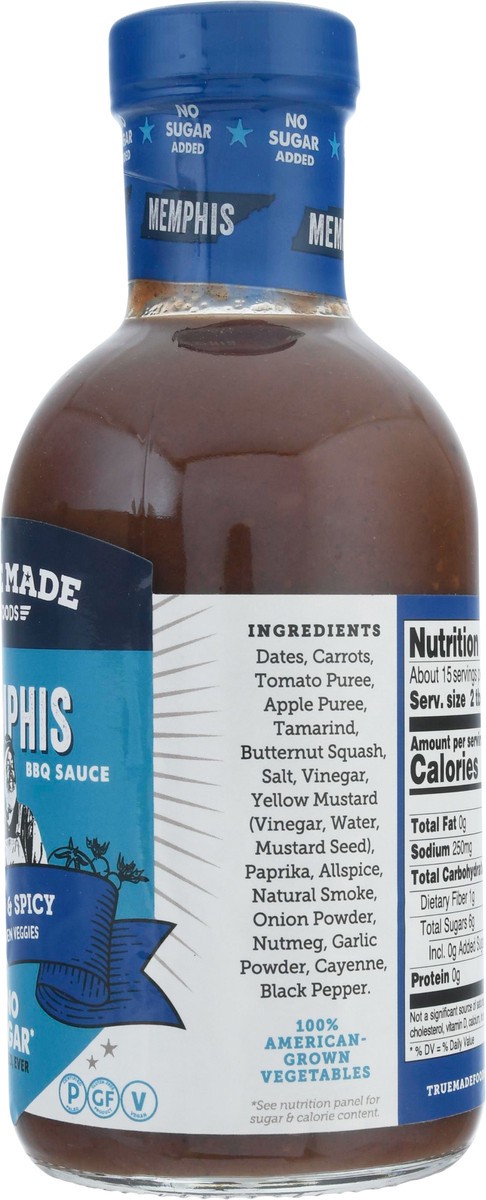 slide 5 of 14, Tru Made Bbq Sauce Memphis Nsa, 18 oz