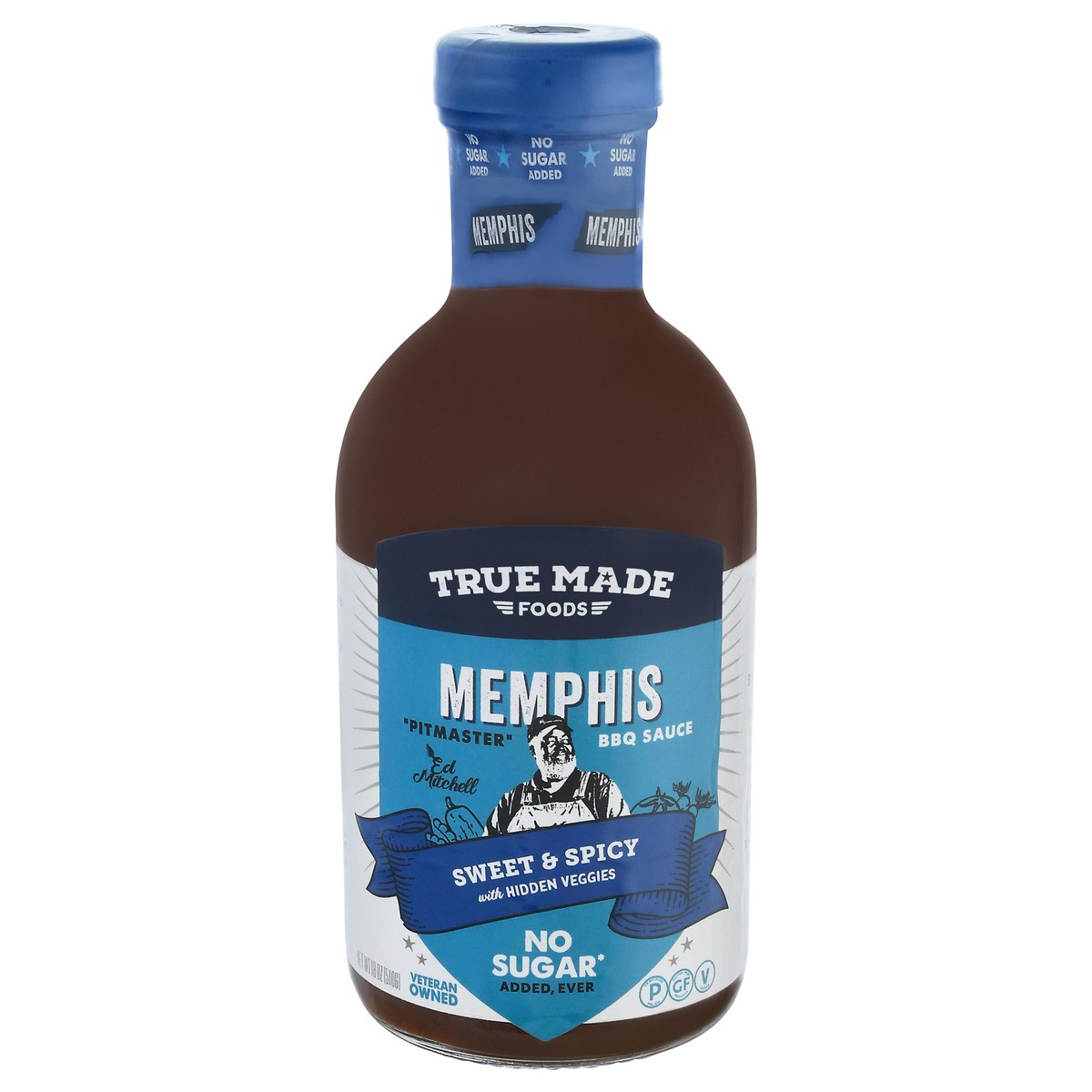 slide 6 of 14, Tru Made Bbq Sauce Memphis Nsa, 18 oz