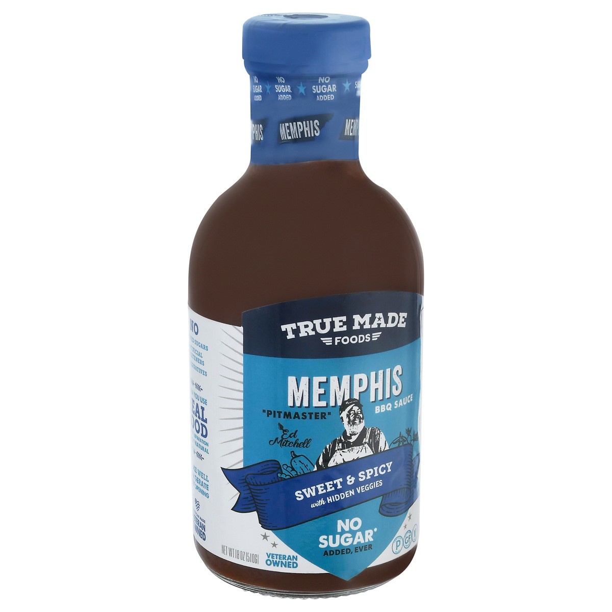 slide 9 of 14, Tru Made Bbq Sauce Memphis Nsa, 18 oz