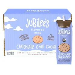Jubilee's Chocolate Chip Cookie Flavored Milk, 8 oz Boxes