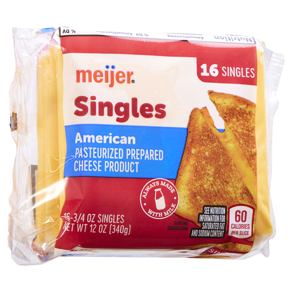 slide 8 of 25, Meijer American Cheese Singles, 12 oz