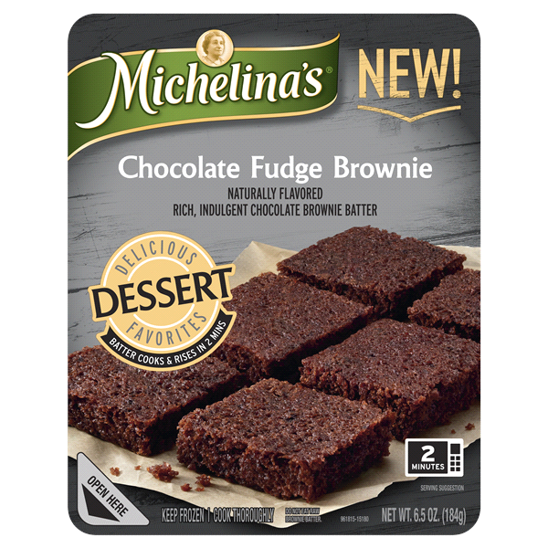 slide 1 of 1, Michelina's Chocolate Fudge Brownie Dessert, 6.5 oz