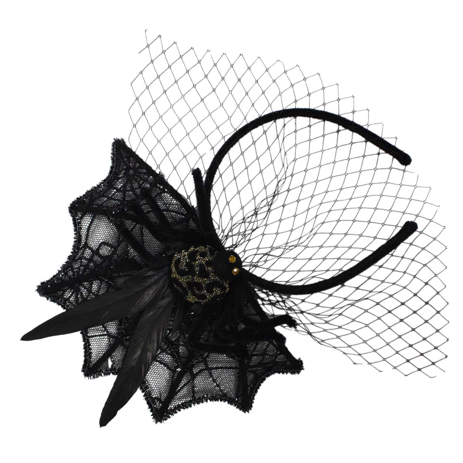 slide 1 of 1, Spooky Village Cobweb Spider Headband, Assorted Styles, 1 Ct, 1 ct