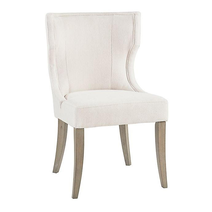 slide 1 of 7, Madison Park Upholstered Dining Chair - Cream, 1 ct