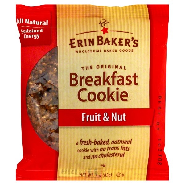 slide 1 of 1, Erin Baker's Fruit & Nut Breakfast Cookie, 3 oz