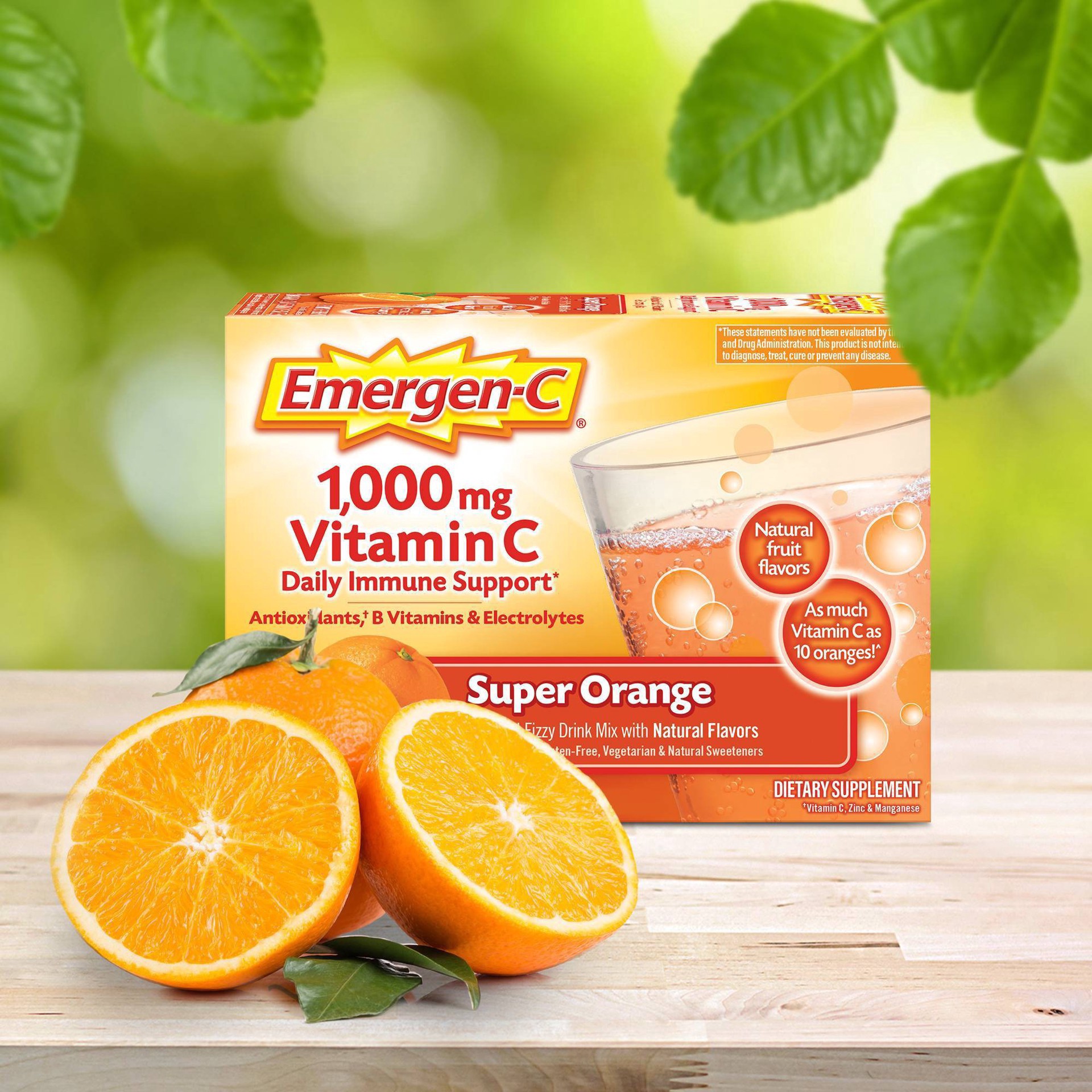 slide 3 of 15, Emergen-C 1,000 mg Super Orange Vitamin C 60 ea, 60 ct