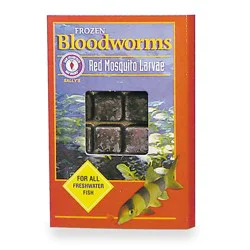 SF Bay Coffee San Francisco Bay Brand Sally's Red Mosquito Larvae Frozen Bloodworms Fish Food