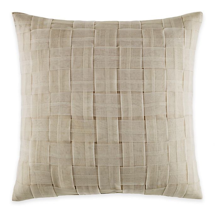 slide 1 of 1, Manor Hill Verona Square Throw Pillow - Natural, 1 ct