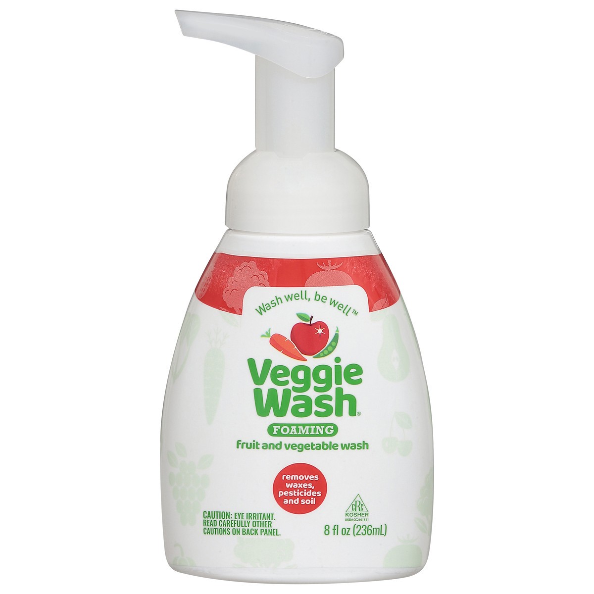 slide 1 of 1, Veggie Wash Foaming Fruit & Vegetable Wash 8 fl oz, 8 oz